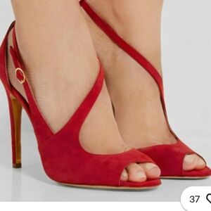 NET.Chelsea Crew Burgundy Velvet  Pumps.Size 7.